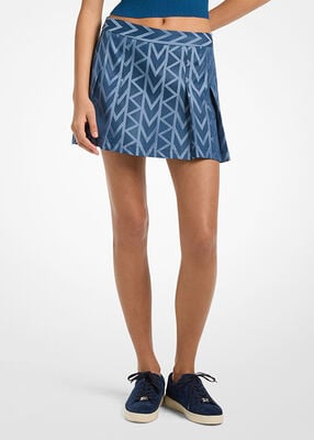 michael kors تنورة قصيرة مطوية mk2000