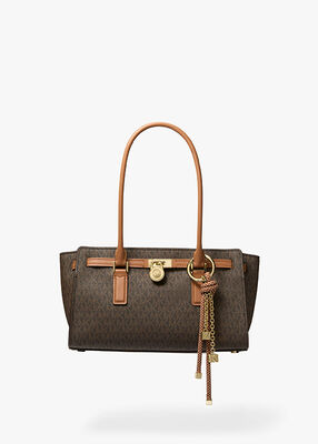 michael kors hamilton moderne small signature logo satchel