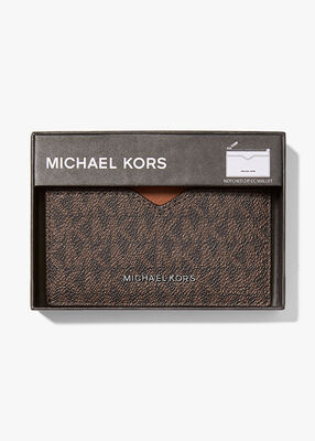 michael kors hudson signature logo card case