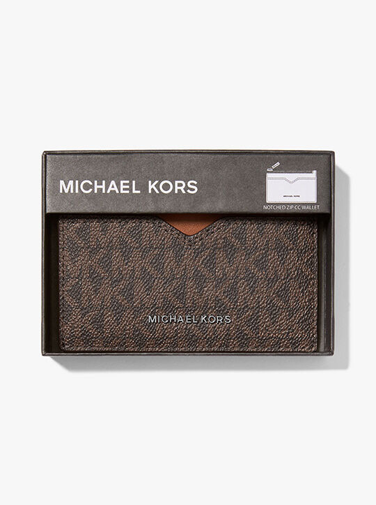 Hudson Signature Logo Card Case michael kors hudson signature logo card case