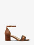 Rory Flex Leather and Logo Sandal michael kors rory flex leather and logo sandal