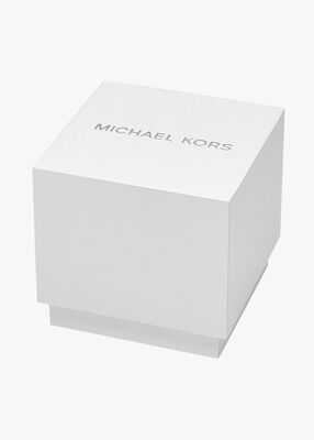 michael kors oversized sage gunmetal watch