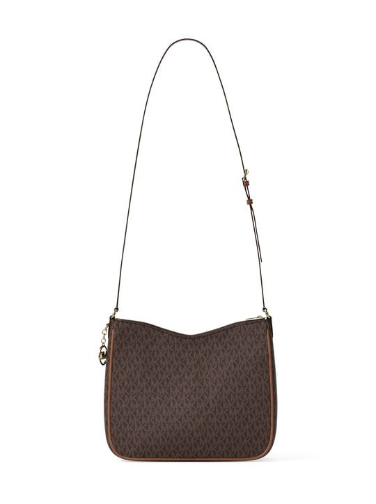 Nayla Medium Signature Logo Messenger Bag michael kors nayla medium signature logo messenger bag