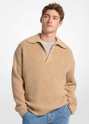 michael kors ribbed wool blend sweater