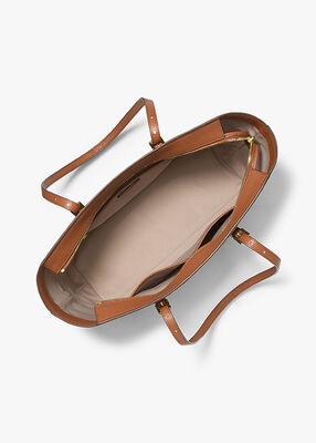 michael kors quinn large pebbled leather tote bag