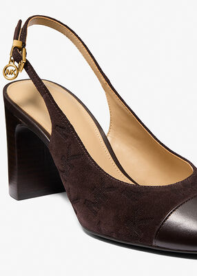 michael kors piper flex suede slingback pump
