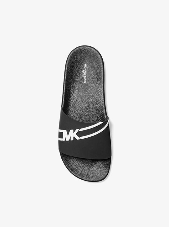 Jake Logo Slide Sandal michael kors jake logo slide sandal