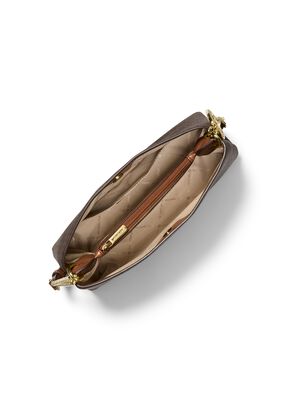 michael kors christina small signature logo crossbody bag