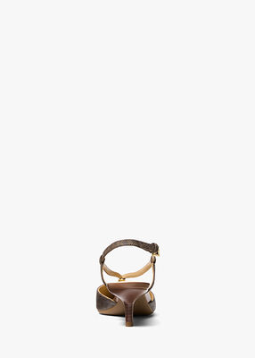 michael kors cherie signature logo pump