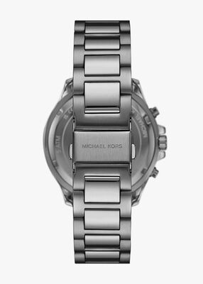 michael kors oversized sage gunmetal watch