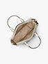 michael kors arden medium leather top zip satchel