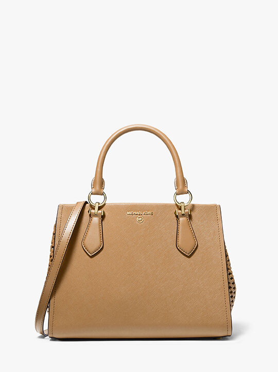 michael kors marilyn medium saffiano leather satchel