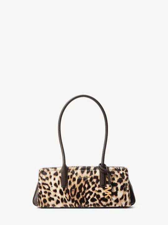 Laila Small Leopard Print Calf Hair Shoulder Bag michael kors laila small leopard print calf hair shoulder bag