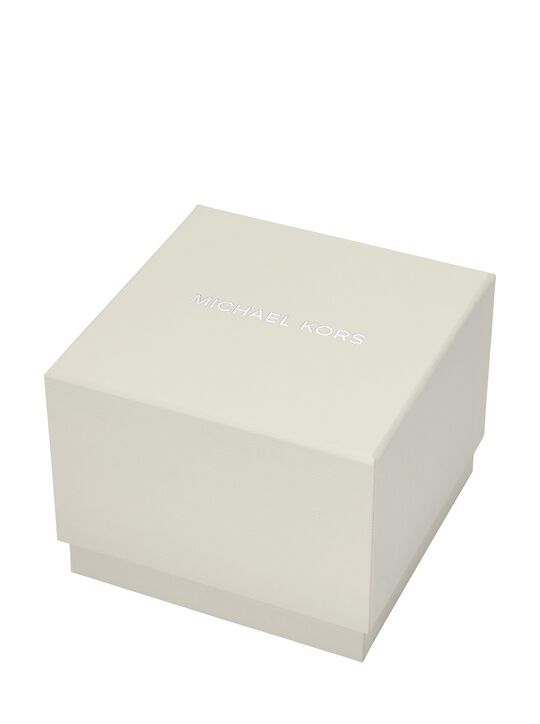 michael kors lexington brushed gold tone watch gift set