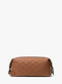 michael kors jet set logo embossed leather travel kit