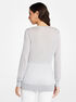 michael kors silk blend v neck sweater