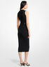 michael kors stretch knit midi dress
