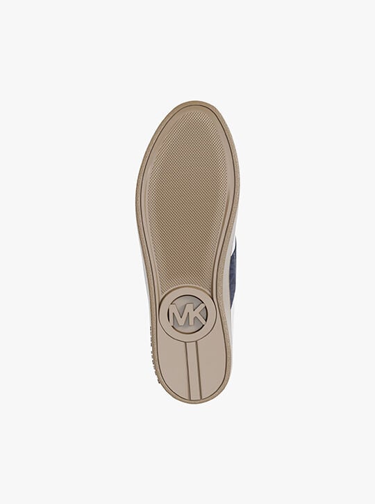 michael kors kaycee signature logo stripe sneaker