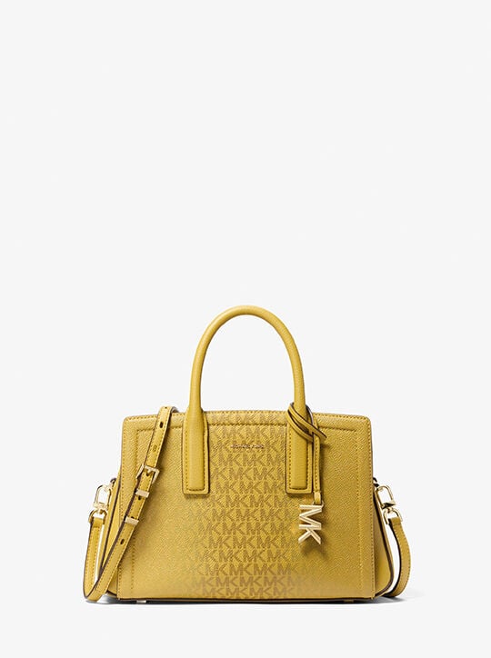 Laila Small Signature Logo Satchel michael kors laila small signature logo satchel