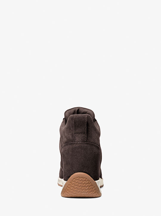 Nikko S2 Suede Wedge Trainer michael kors nikko s2 suede wedge trainer