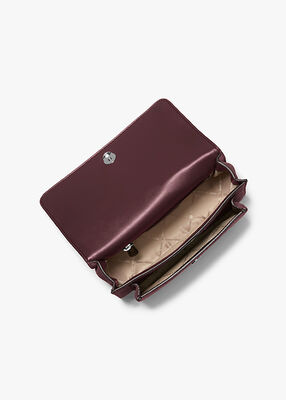 michael kors claire large suede shoulder bag