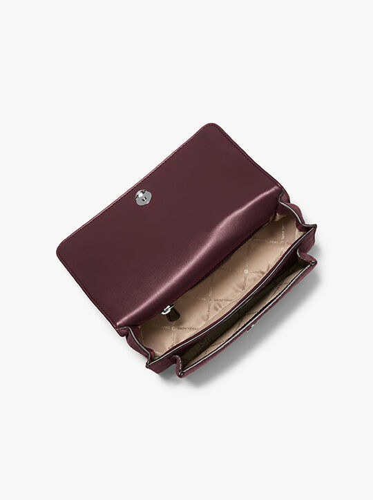 michael kors claire large suede shoulder bag