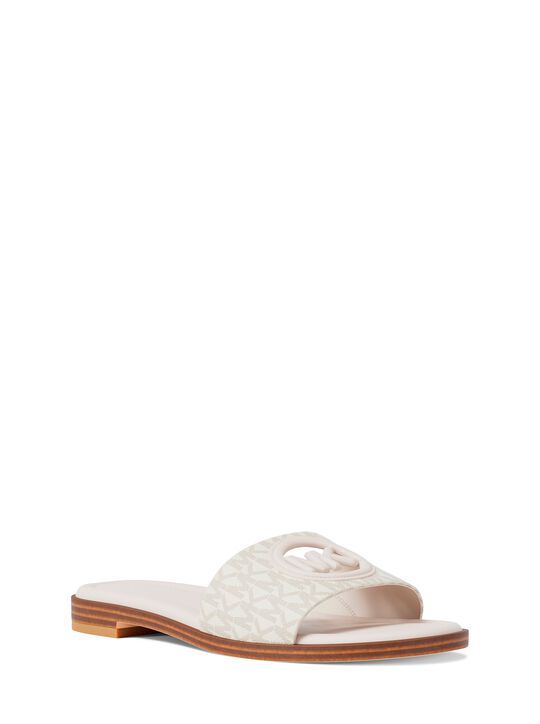 Carissa Signature Logo Slide Sandal michael kors carissa signature logo slide sandal