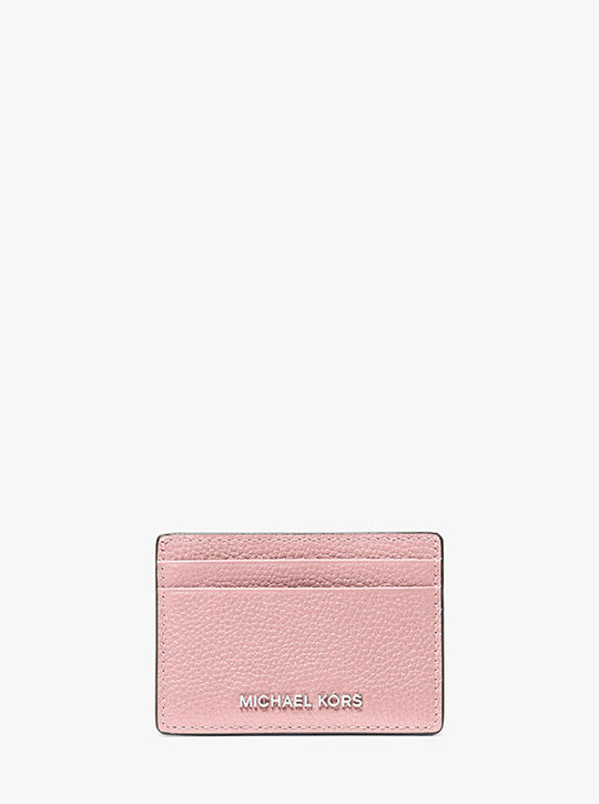 michael kors pebbled leather card case