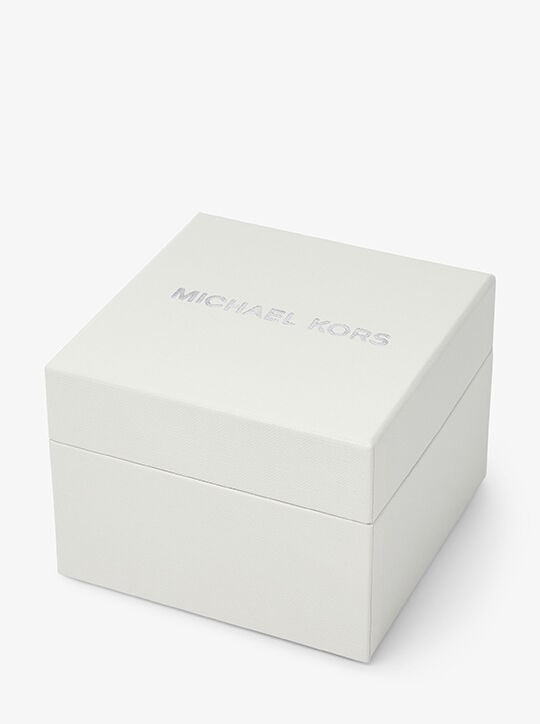 Lennox His and Hers Pavé Two-Tone Watch Set michael kors lennox his and hers pav two tone watch set