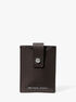 michael kors hudson pebbled leather snap card case