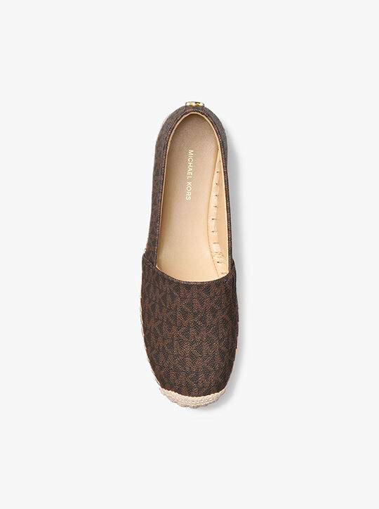 michael kors lynn signature logo platform espadrille
