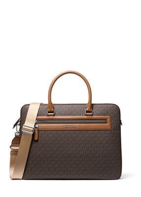 michael kors jet set signature logo briefcase