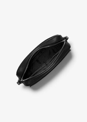 michael kors hudson pebbled leather crossbody bag