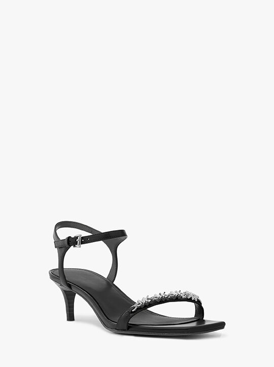michael kors dina embellished leather sandal