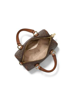 michael kors grayson small signature logo duffel crossbody bag