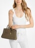 Laila Small Signature Logo Satchel michael kors laila small signature logo satchel