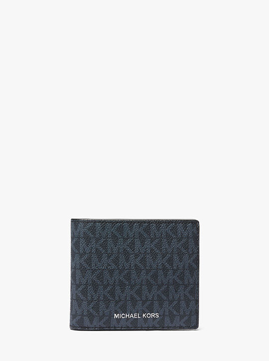 Hudson Signature Logo Billfold Wallet michael kors hudson signature logo billfold wallet