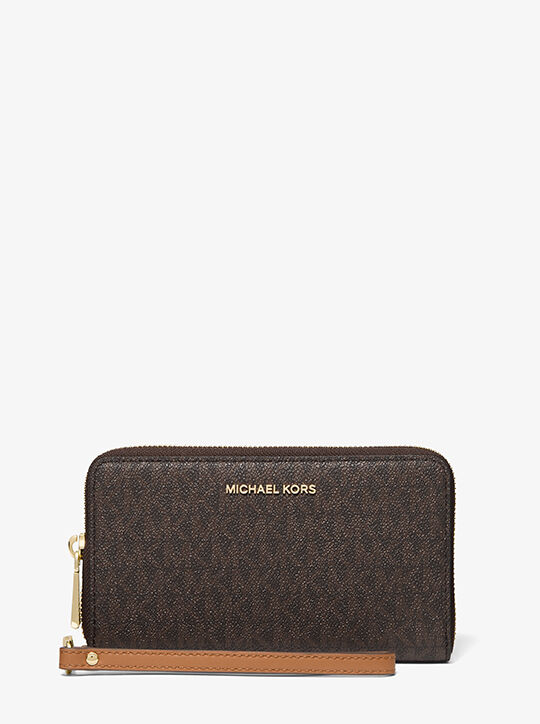 Large Logo Smartphone Wristlet michael kors large logo smartphone wristlet