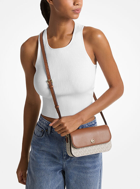 michael kors jet set travel small logo crossbody bag