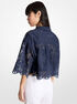Corded Floral Lace Cropped Blouse michael kors corded floral lace cropped blouse