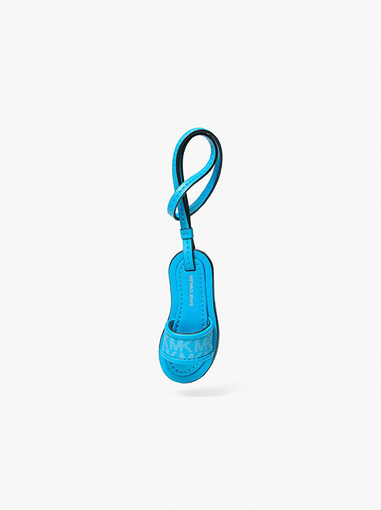 michael kors signature logo slide bag charm