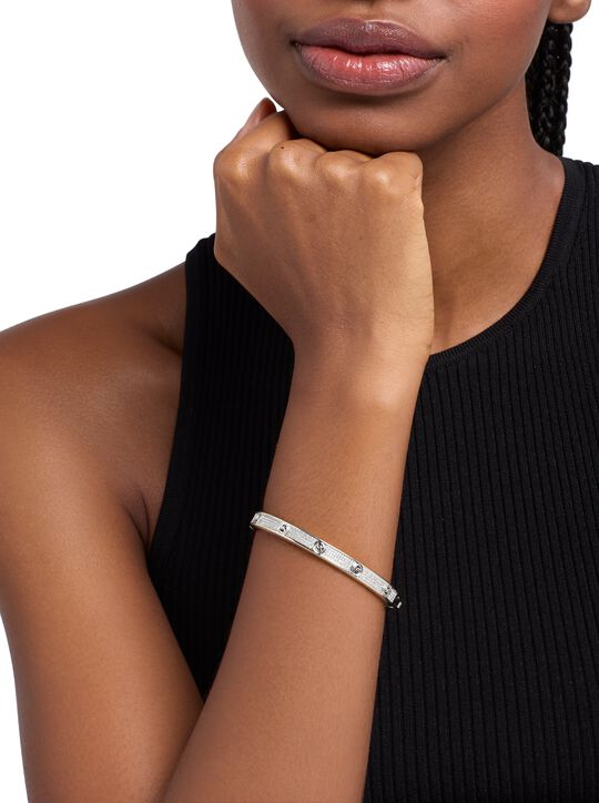 Pavé Logo Stud Bangle michael kors pav logo stud bangle