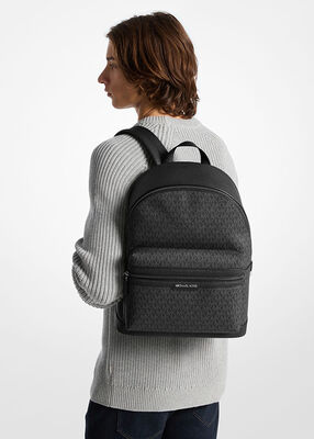 michael kors cooper signature logo backpack