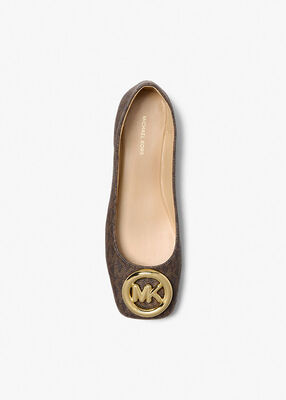 michael kors milan signature logo ballet flat