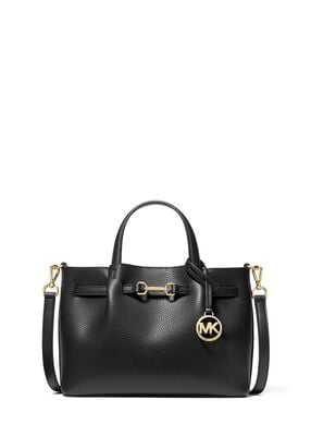 michael kors حقيبة كارسون الصغيرة المصنوعة من الجلد المحبب