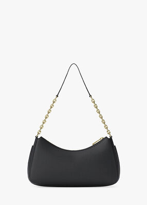 michael kors nolita medium pebbled leather chain pochette