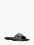 michael kors milan signature logo slide sandal