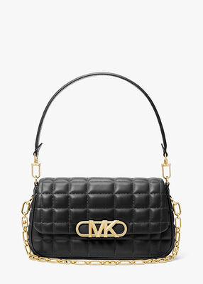 michael kors parker medium quilted leather shoulder bag