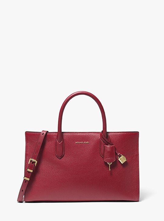 Scarlett Medium Leather Satchel michael kors scarlett medium leather satchel