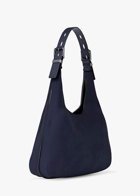 michael kors nolita large nubuck hobo shoulder bag